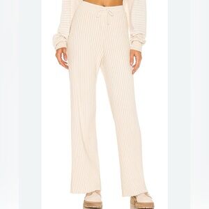 John Elliott Cream Wide Leg Pants